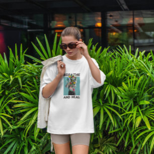 Atmen und heilen Frauen Blüte T-Shirt