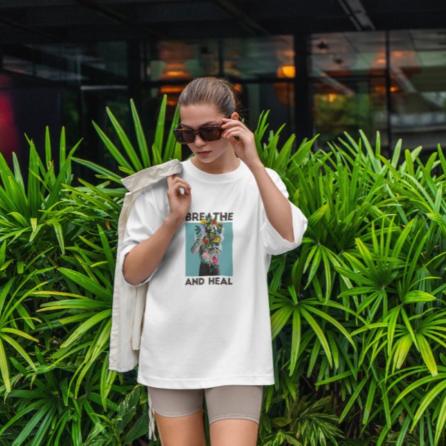 Atmen und heilen Frauen Blüte T-Shirt (Von Creator hochgeladen)