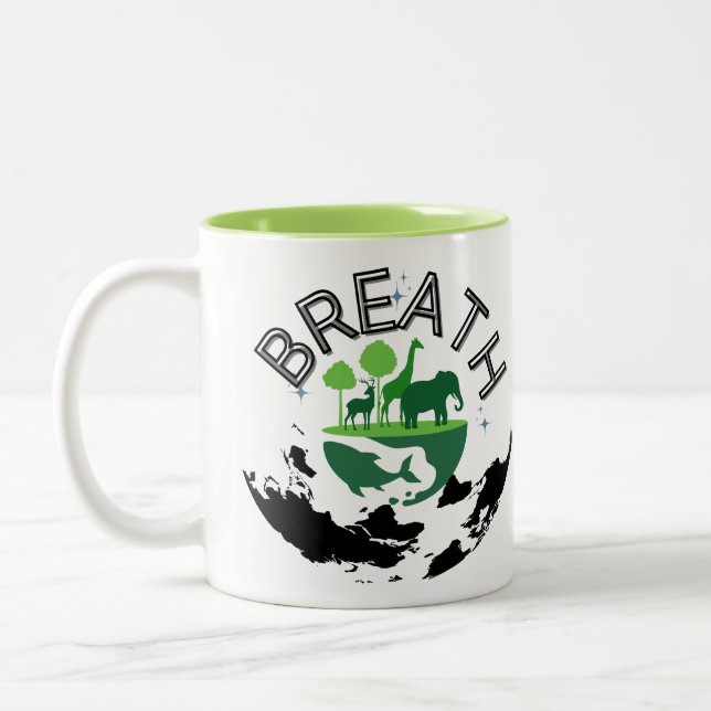 Atmen Zweifarbige Tasse (Links)