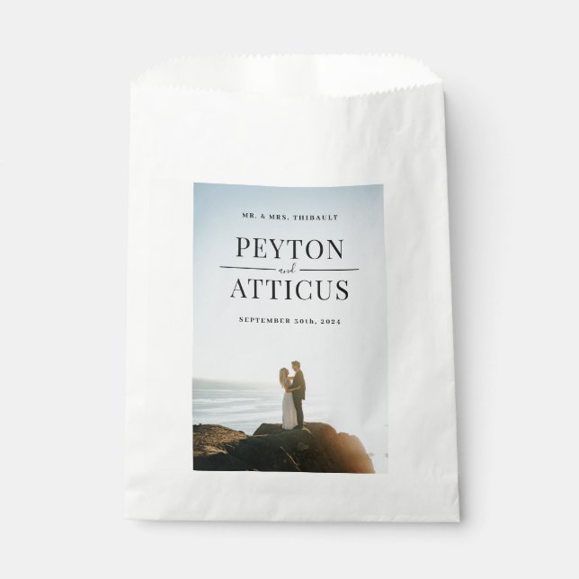 Atmosphäre Elegante Braut und Gräuel Geschenktütchen (Vorderseite)