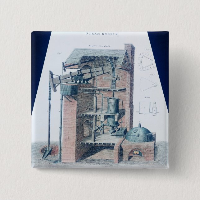 Atmosphärischer Dampf-Motor Button (Vorderseite)