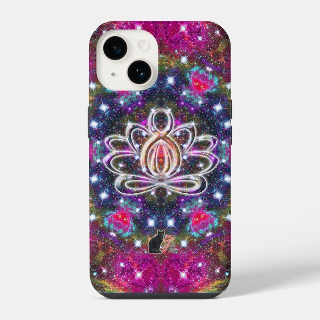 Atmosphärischer Zen Lotus Case-Mate iPhone Fall Hülle (Rückseite)
