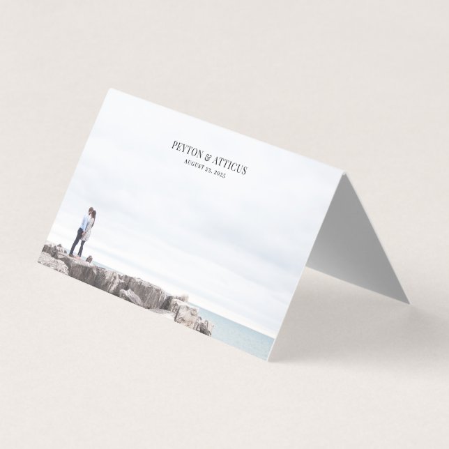 Atmosphere Foto Blank Space Event Platzkarte Visitenkarten (Vorderseite)