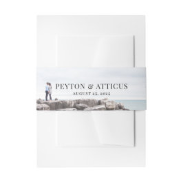 Atmosphere Landscape Foto Wedding Bellyband Einladungsbanderole