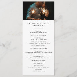 Atmosphere Skinny Vertical Wedding Program Programm