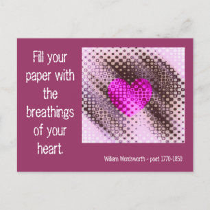 Atmung des Herzklopfes Postkarte