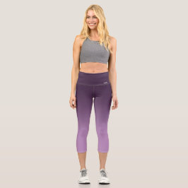 Atmung_Zone Lila Gradient Capri Leggings