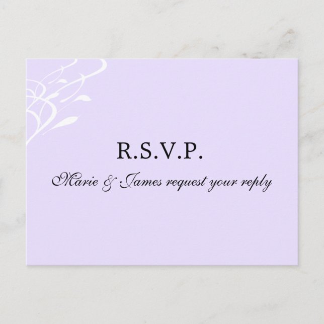 Atmungslose LightLavendel UAWG Postkarte (Vorderseite)