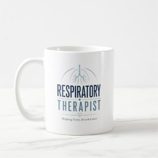 Atmungstherapeut, der jeden Atemzug zählt Kaffeetasse