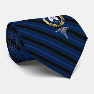 Atmungstherapeut-Gewohnheits-Marine des Krawatte