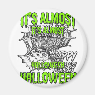 Atmungstherapeut Halloween Spinnennetz Design_ Magnet