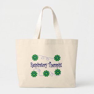 Atmungstherapeut-Retro Blumen-Entwurf Jumbo Stoffbeutel