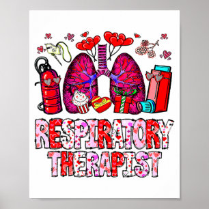 Atmungstherapeut Rt Lustiger Valentinstag Nurs Poster