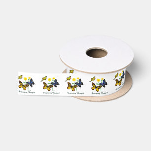 Atmungstherapeut-Schmetterlinge Satinband