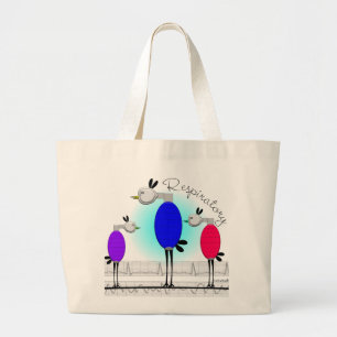 Atmungstherapie"Ambu-Vogel-" Geschenke Jumbo Stoffbeutel
