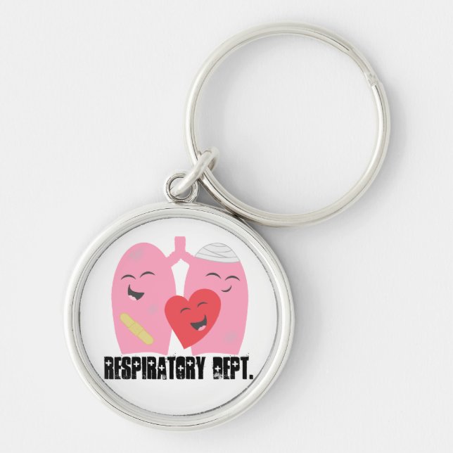 Atmungstherapie Dept. Lungs Keychain Schlüsselanhänger (Vorne)