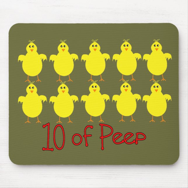 Atmungstherapie-Geschenke "10 des BLICKS" lustig Mousepad (Vorne)