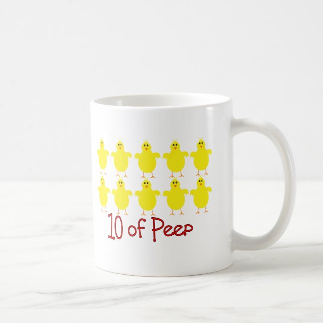 Atmungstherapie-Geschenke "10 des BLICKS" lustig Tasse (Rechts)