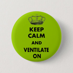 Atmungstherapie-Geschenke "behalten Ruhe und… " Button