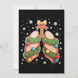 Atmungstherapie Lungen-Weihnachtsbaum Therapeut Einladung
