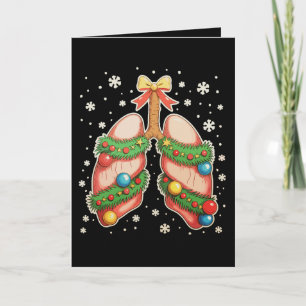 Atmungstherapie Lungen-Weihnachtsbaum-Therapeut Karte