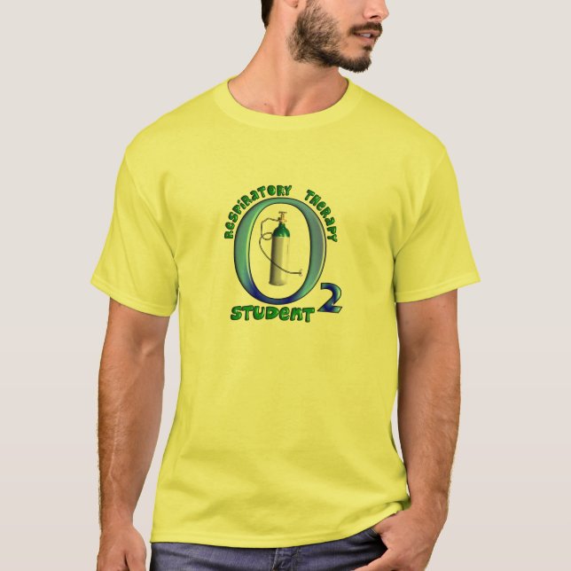 Atmungstherapie-Studenten-O2-Tankkonzeption T-Shirt (Vorderseite)