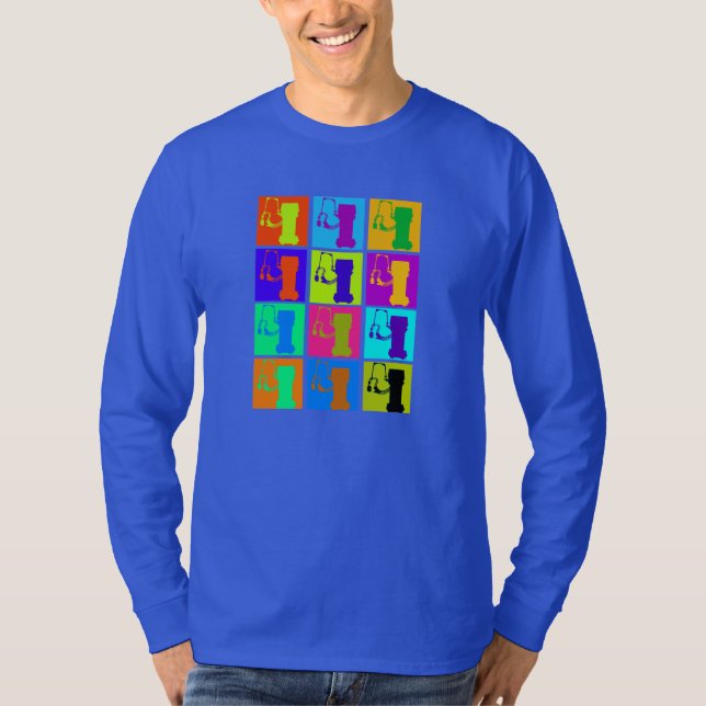 Atmungstherapie-T - Shirts 12 Ventilatoren Popart (Vorderseite)