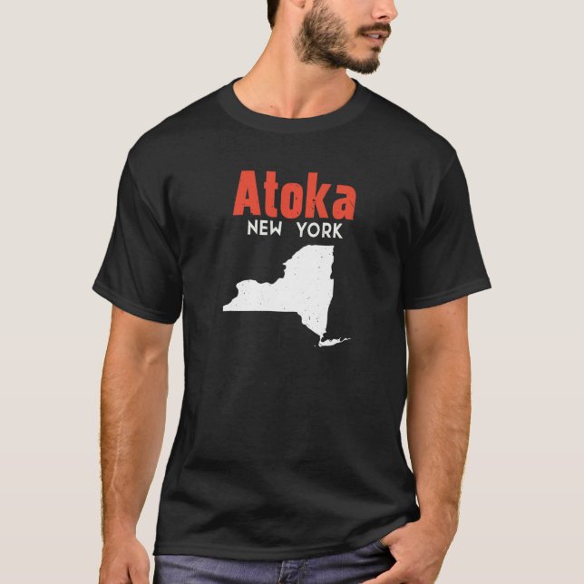 Atoka New York Usa Staat America Travel New Yorker T-Shirt (Vorderseite)