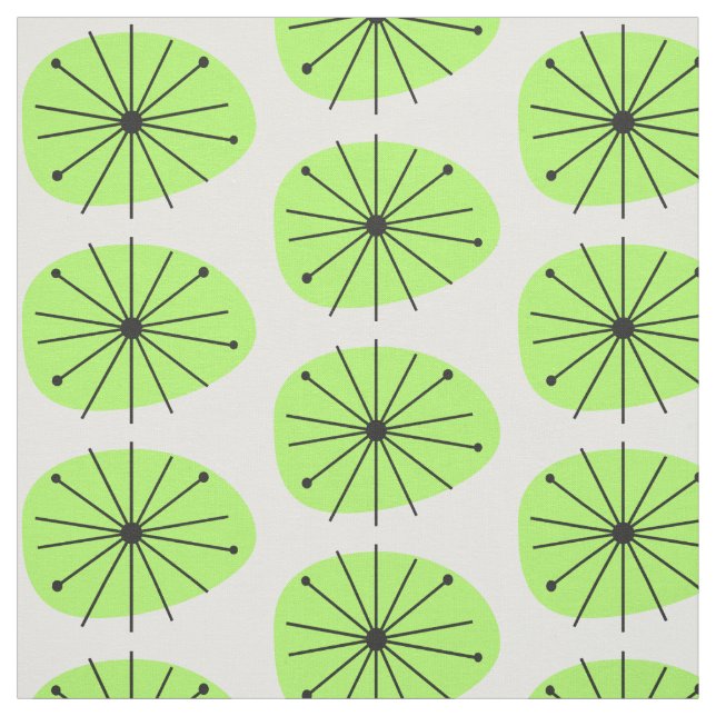Atom Age Lily Pad Print CUSTOM FARBE  Stoff (Muster)