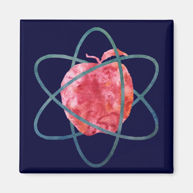 Atom Apple Magnet (Vorne)