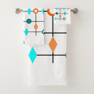 Atom Grid Badhandtuch Set