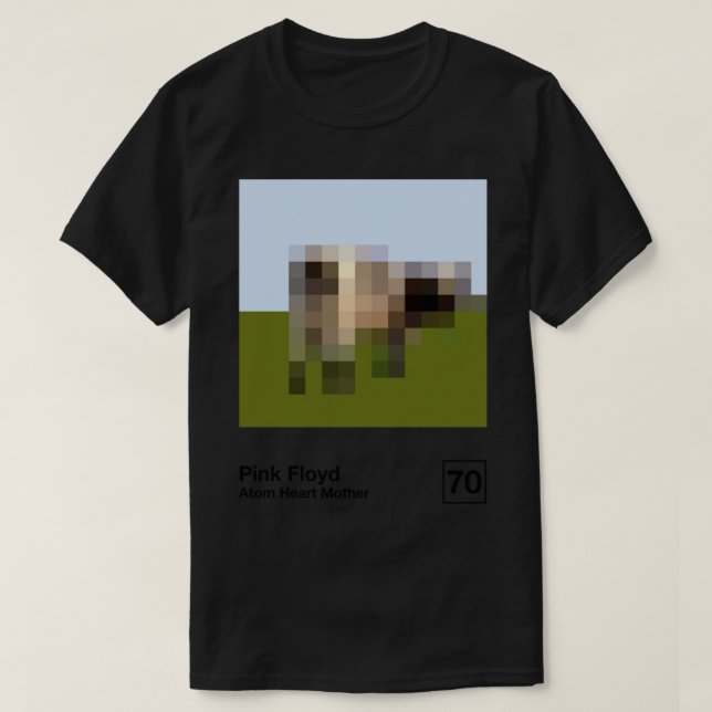 Atom Heart Mother Minimalistisch Style Graphic Art T-Shirt (Design vorne)