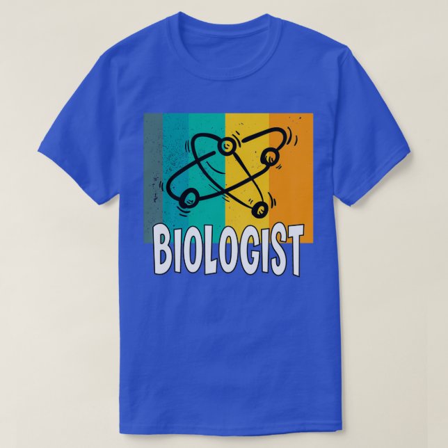 Atom Molecule Wissenschaftsbiologie Lehrer Geschen T-Shirt (Design vorne)