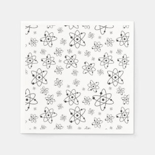 Atom-Muster-Wissenschafts-Chemie Serviette