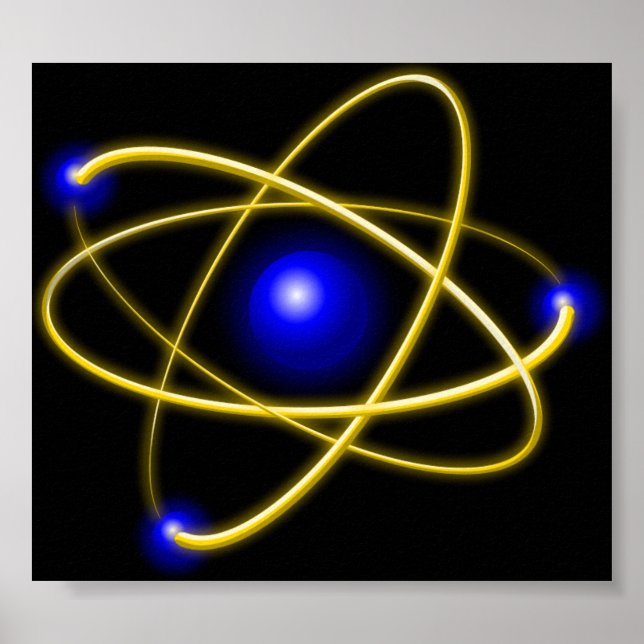 Atom , Physik , Teilchen , Wissenschaft , Materie Poster (Vorne)