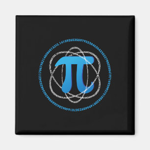 Atom Pi Day Math Science Lover Geschenk Magnet