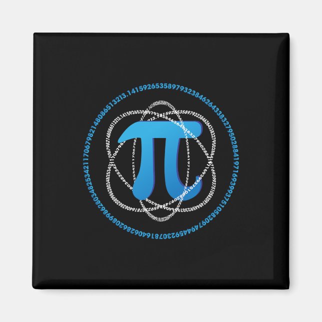 Atom Pi Day Math Science Lover Geschenk Magnet (Vorne)