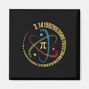 Atom Pi Math Science Stem Gifts 3,14 Pi Day Magnet