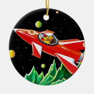 ATOM ROCKET KERAMIK ORNAMENT
