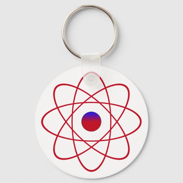 Atom-Schlüsselkette Schlüsselanhänger (Vorderseite)