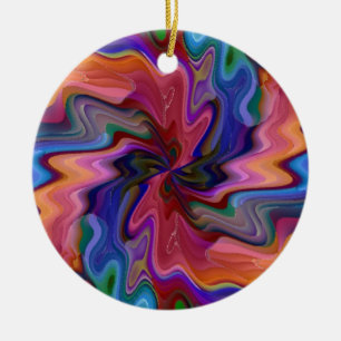 Atom Smashing Keramik Ornament