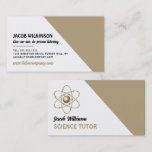 Atom Symbol, Science Tutor, Lehrer Visitenkarte<br><div class="desc">Atom Symbol,  Science Tutor,  Teacher Business Cards vom Business Card Store. Personalisieren Sie diese Karten ganz einfach mit Ihrem eigenen Text,  indem Sie den Bereich "Personalisieren Sie diese Vorlage" verwenden oder klicken Sie auf den Link "Weitere Anpassung",  um die Stile,  Farben und das Layout des Schriftartes zu ändern.</div>