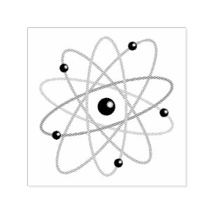 Atom Symbol Wissenschaftliche Regeln Permastempel