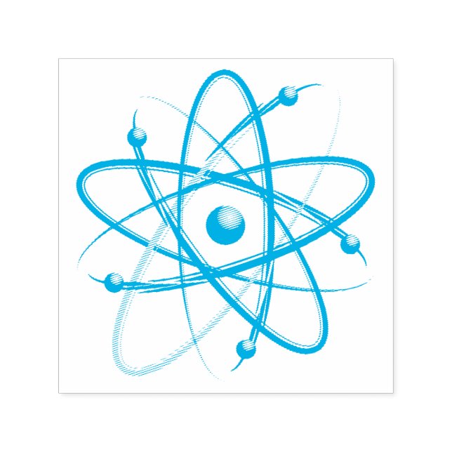 Atom Symbol | Wissenschaftliche Regeln Permastempel (Design)