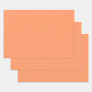 Atom Tangerine (einfarbig) Geschenkpapier Set