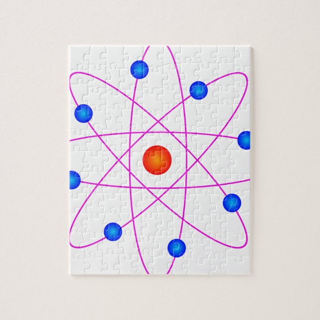 Atom Vector Clipart Puzzle (Vertikal)