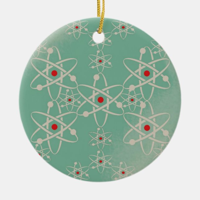 Atom-Verzierung Keramikornament (Vorne)