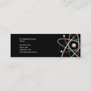 Atom - Wissenschaftler-Visitenkarte Mini Visitenkarte