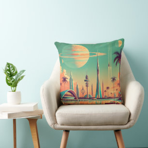 Atomar Futuristisches New Florida Kissen
