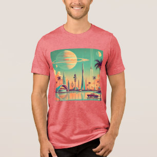 Atomar Futuristisches New Florida Tri-Blend Shirt